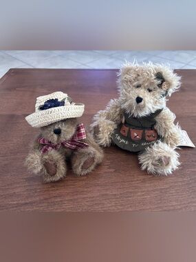 Boyd Bears, Pair of Plush Teddy Bears -Tillie Weedsalot & Caroline Mayflower